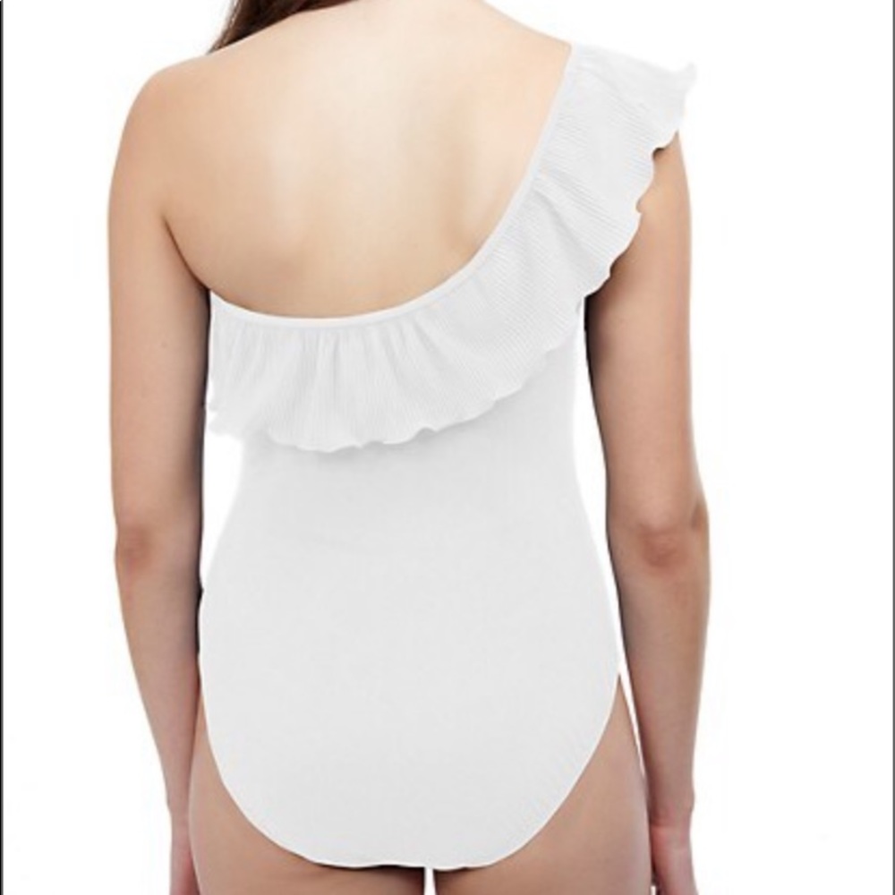 Ruffled One Shoulder One Piece - Picture 3 of 3